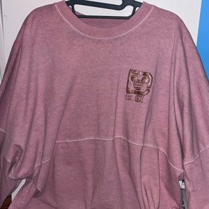Disney dusty pink spirit jersey with sparkly gold details